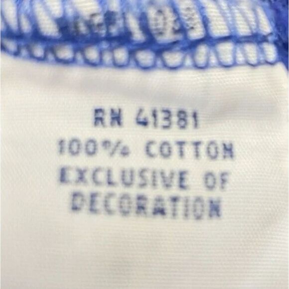 Polo Ralph Lauren Men's Large Polo Shirt, Short Sleeve Blue w/Yellow Pony - Picture 7 of 8